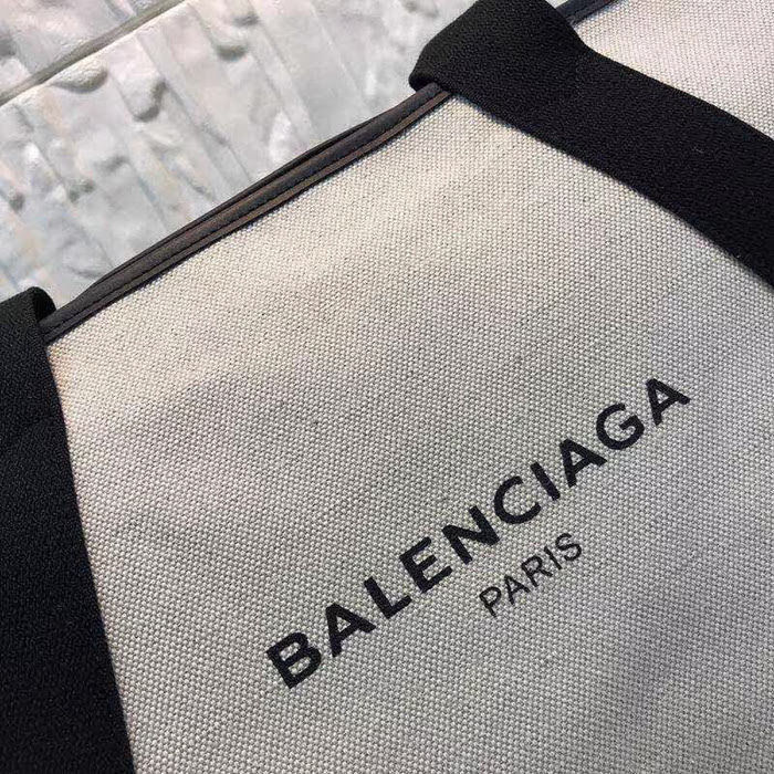 BALENCIAG巴黎世家 專櫃最新系列 升級版 定制原版麻帆布面料 米白色購物袋  BL1549